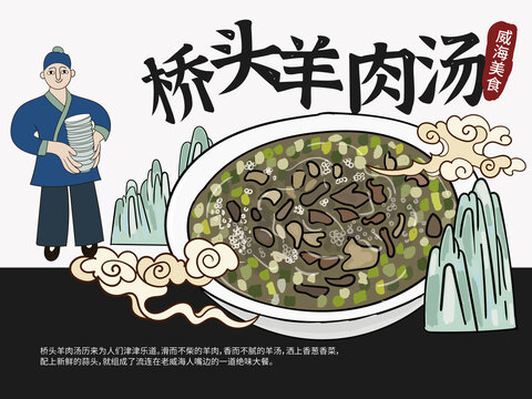 手繪橋頭羊肉湯