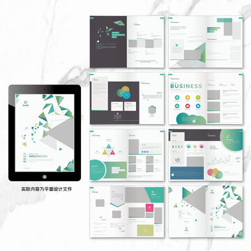 大氣商務畫冊cdr設計模板