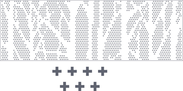 矢量樹鋁單板沖孔