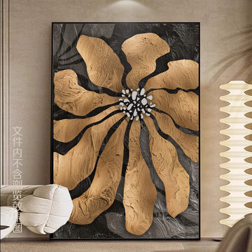 中古風(fēng)花卉裝飾畫