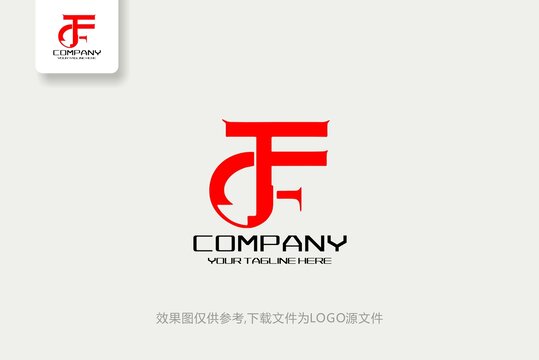 F字母科技電子IT機械LOGO