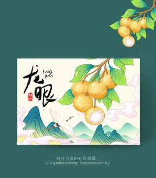 龍眼插畫包裝禮盒