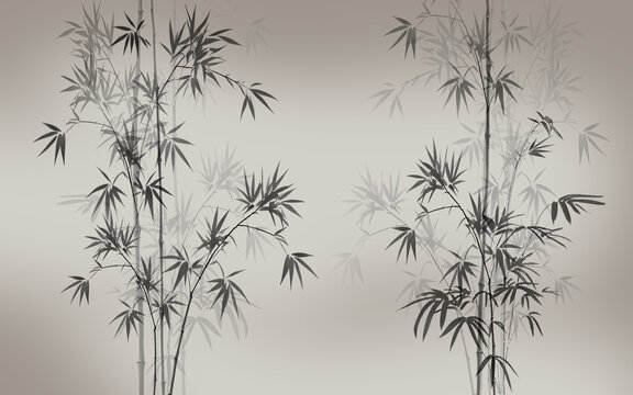 水墨竹子
