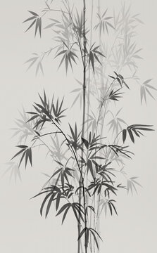 水墨竹子