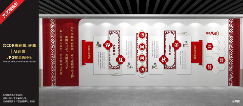 中醫(yī)文化展廳展示墻
