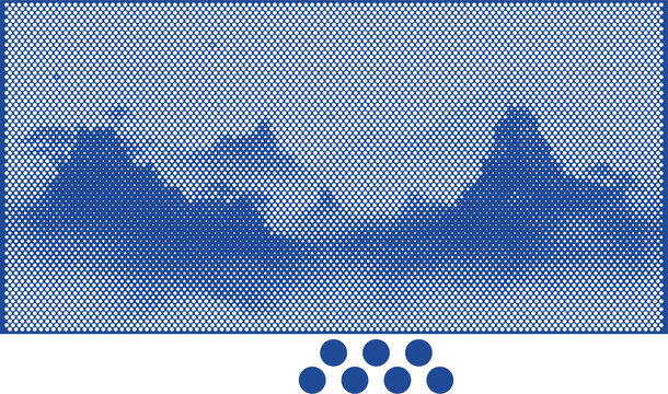 山水隔斷膜