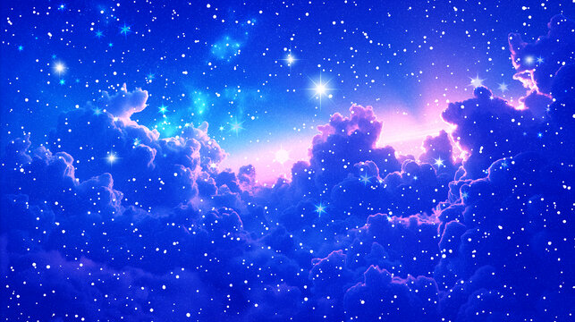 唯美夢幻星空星云