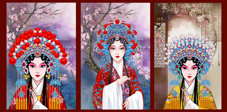 京劇花旦人物