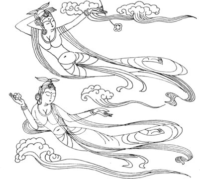 敦煌天女散花