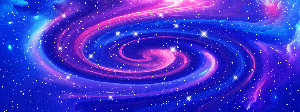 長幅星空旋渦背景