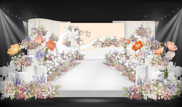香檳色婚禮效果圖