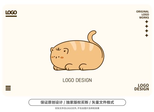 原創(chuàng)卡通小貓logo