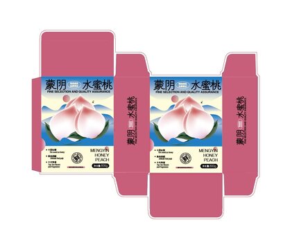 手繪水蜜桃包裝盒