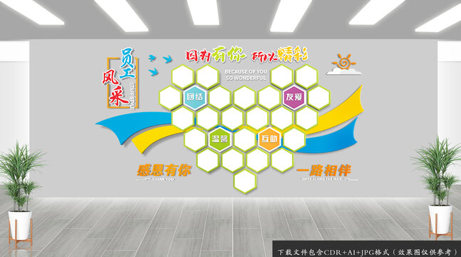 員工風(fēng)采照片墻