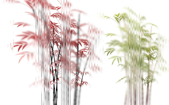植物朦朧玻璃