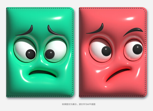 膨脹風(fēng)搞怪表情圖案