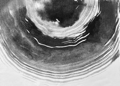 水墨圓圈素材
