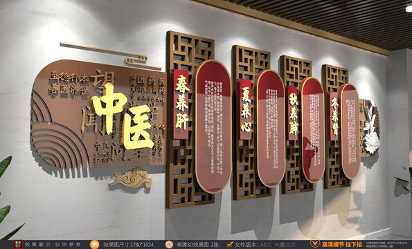 中醫(yī)文化展示醫(yī)德長廊文化墻