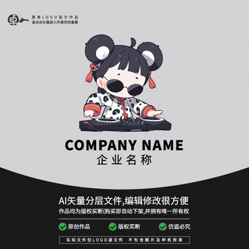 DJ打碟國潮潮流音樂節(jié)LOGO