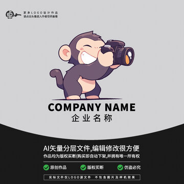 猴子拍照攝影工作室LOGO