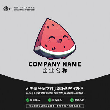 水果店西瓜LOGO