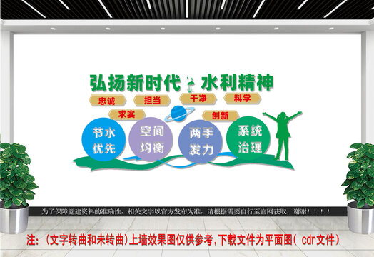 弘揚水利精神文化墻