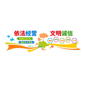 菜市場文明經(jīng)營宣傳