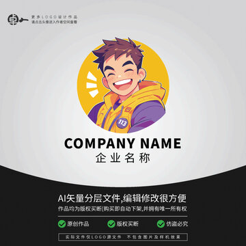 潮流男士學(xué)生LOGO