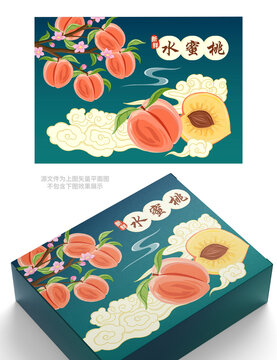 水蜜桃包裝禮盒