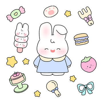 小兔子貼紙