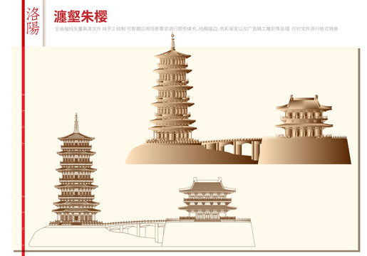 洛陽八小景瀍壑朱櫻