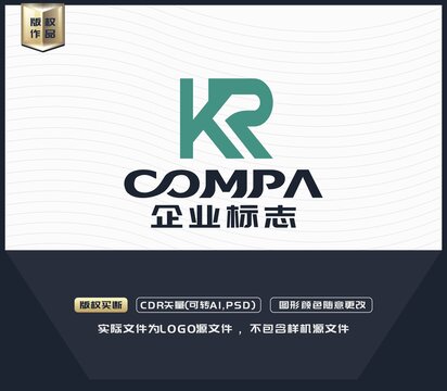 KR字母LOGO設(shè)計(jì)