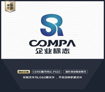 SR字母LOGO設(shè)計