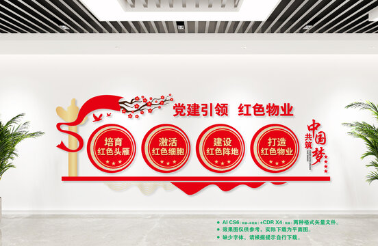 紅色物業(yè)文化墻