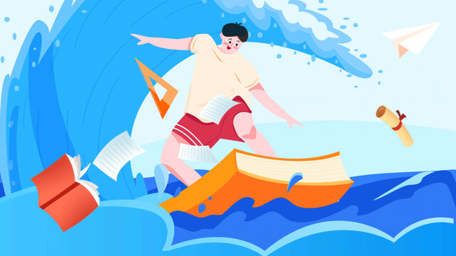 高考插畫海報展板