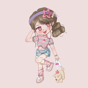 Q版粉嫩女孩