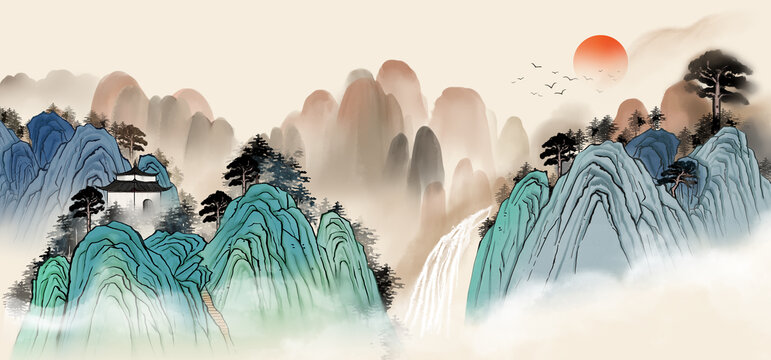 青綠山水