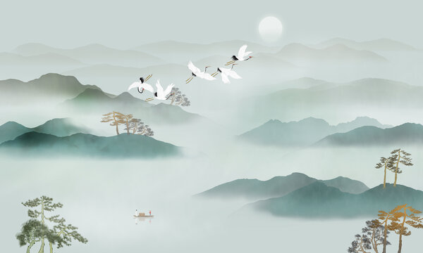 新中式山水畫