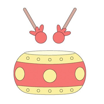 鼓矢量插畫