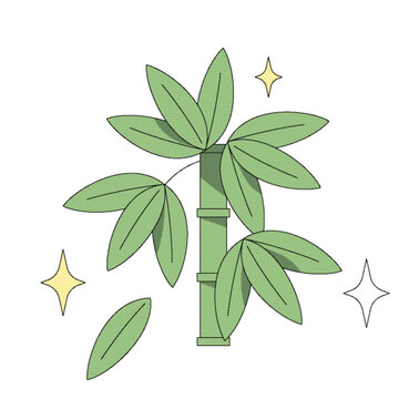 竹子矢量插畫