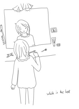 手繪漫畫(huà)插畫(huà)化妝品選哪個(gè)好