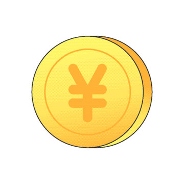 金幣矢量插畫(huà)元素