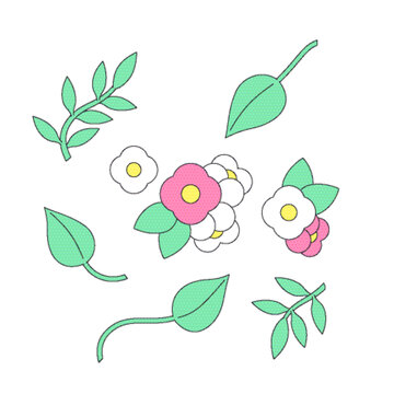 植物矢量插畫元素