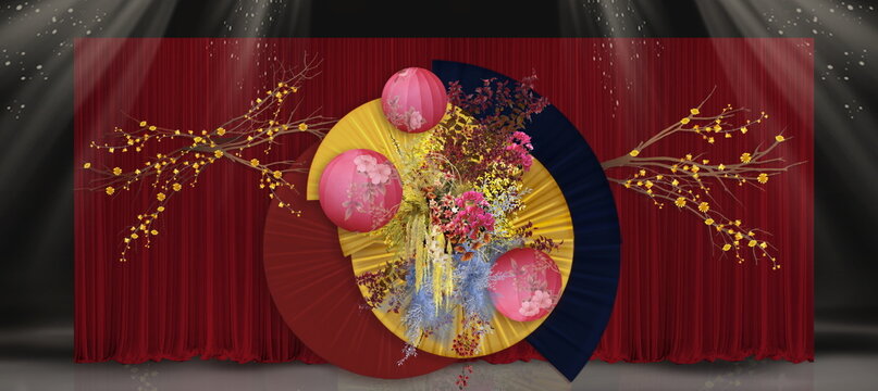 南洋風(fēng)紅色布?；槎Y