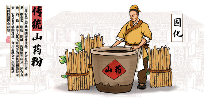 山藥粉固化