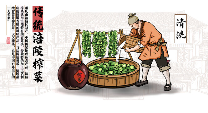 涪陵榨菜清洗