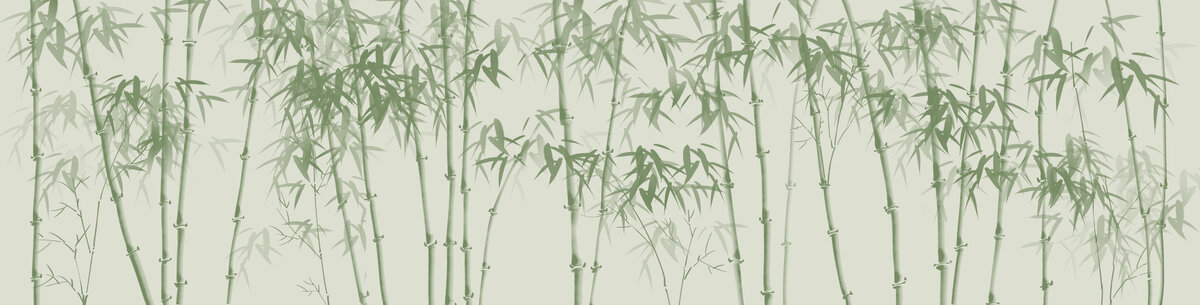 巨幅竹子壁畫背景墻