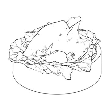 中國傳統(tǒng)美食江蘇菜叫花雞