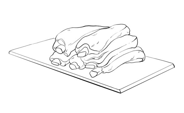 中國(guó)傳統(tǒng)美食江蘇菜無(wú)錫排骨