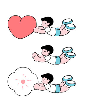 可愛的男孩素材